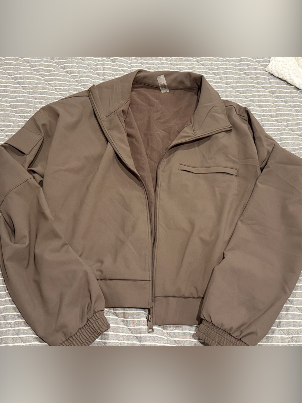 Beyond Yoga Brown Bomber Jacket